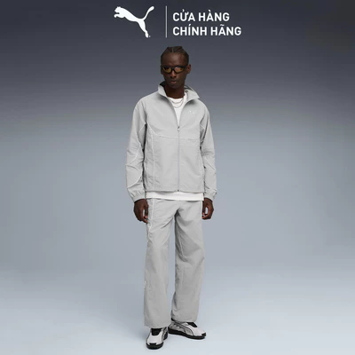 Quần Dài Thời Trang PUMA Nam PUMATECH-X Track Pant Gray Echo-White Màu Xám
