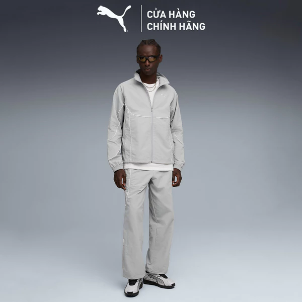 Quần Dài Thời Trang PUMA Nam PUMATECH-X Track Pant Gray Echo-White Màu Xám