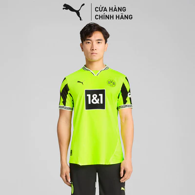 Áo Thun Đá Banh PUMA Nam BVB Anniversary Jersey Auth Yellow Alert-Black Màu Vàng