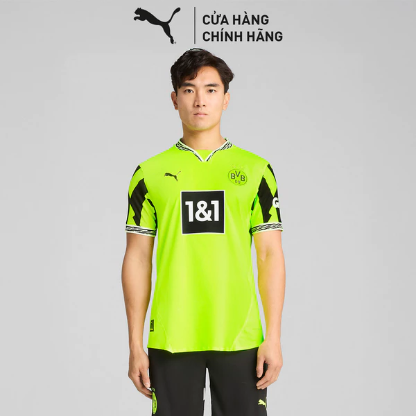 Áo Thun Đá Banh PUMA Nam BVB Anniversary Jersey Auth Yellow Alert-Black Màu Vàng