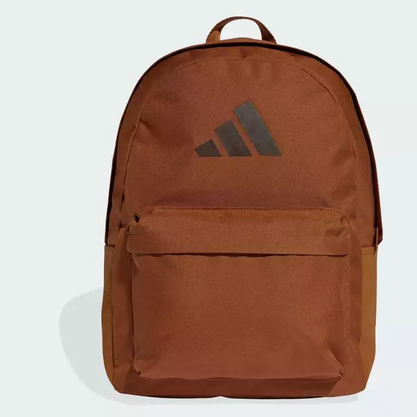 adidas Lifestyle Classic 3 Bar Logo Backpack Unisex Brown KE5645