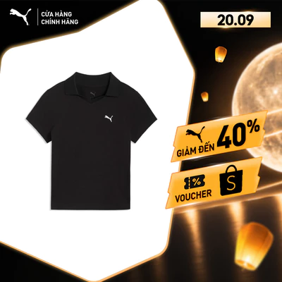 Áo Thun Thể Thao Tay Ngắn PUMA Nữ ESS Baby Polo Black Màu Đen