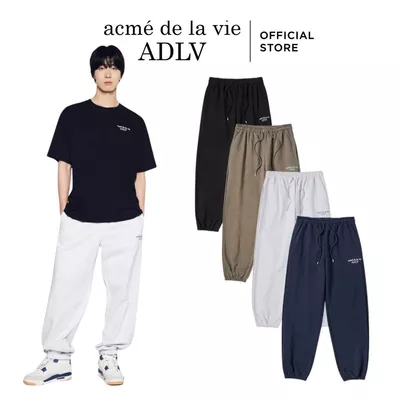 Quần Nỉ ADLV Border Line dáng oversized màu Đen/Cacao/Xanh Navy/Muối tiêu - Hàng chính hãng
