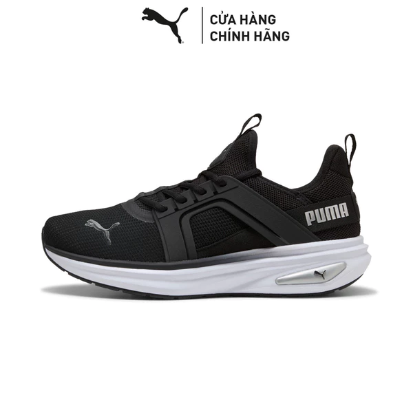 Giày Chạy Bộ PUMA Unisex Softride Enzo 6 Black-White-Silver Màu Đen