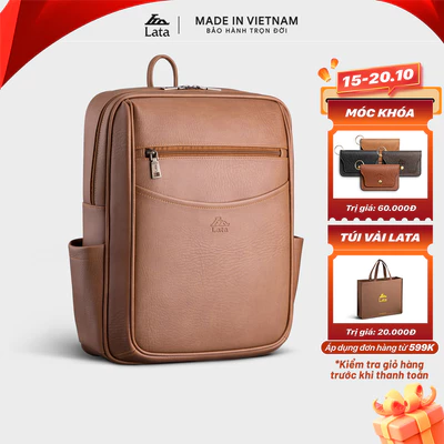 Balo Lata (Thời trang nam công sở cỡ lỡn - Balo da BAL66)