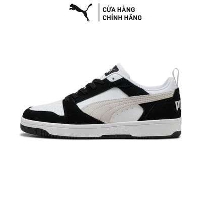 Giày Thời Trang PUMA Unisex Rebound v6 Low SD Black-Feather Gray-White Màu Đen