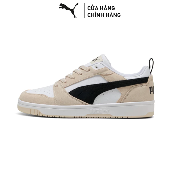 Giày Thời Trang PUMA Unisex Rebound v6 Low SD Alpine Snow-Black-White Màu Trắng