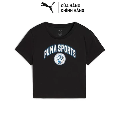 Áo Thun Tay Ngắn Thời Trang PUMA Nữ WARDROBE ESS Baby Tee Black Màu Đen