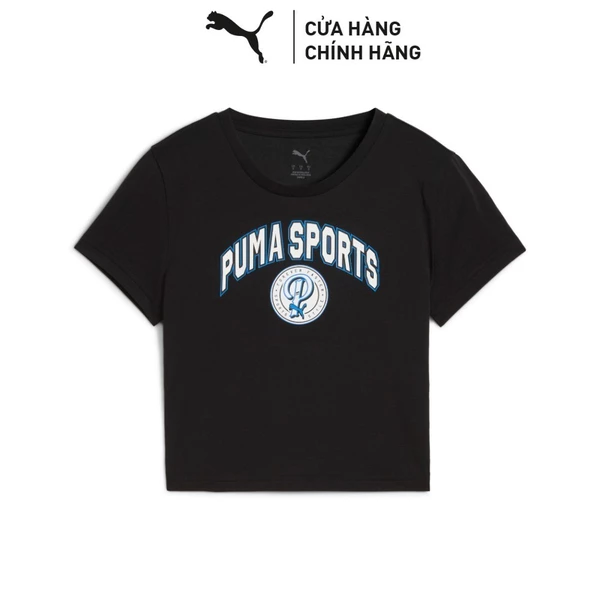 Áo Thun Tay Ngắn Thời Trang PUMA Nữ WARDROBE ESS Baby Tee Black Màu Đen