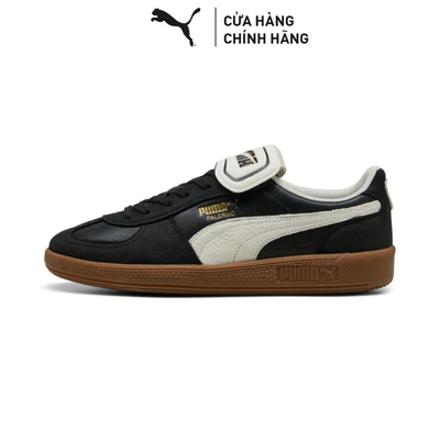 Giày Thời Trang PUMA Unisex Palermo Premium Black-Warm White Màu Đen