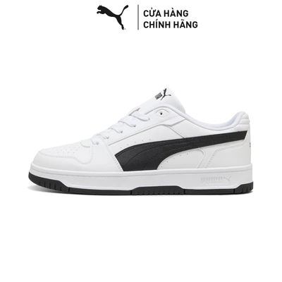 Giày Thể Thao PUMA Unisex Rebound Slam Lo White-Black Màu Trắng
