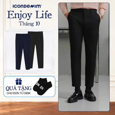 Quần Tây Nam ICONDENIM Ống Ôm Basic Trousers Form Slim QTID0050