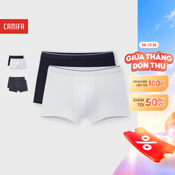 Combo 2 quần lót đùi nam mát lạnh CANIFA chất liệu modal mềm mại co giãn tốt PS26 8US26A006