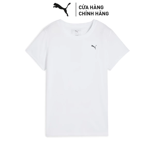 Áo Thun Thể Thao Chạy Bộ PUMA Nữ GRAPHICS RUN FASTER TEE W White-Q3 & Q4 Màu Trắng