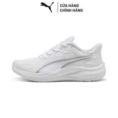 Giày Chạy Bộ PUMA Unisex Skyrocket Lite 2 White-Vibrant Silver-Silver Màu Trắng