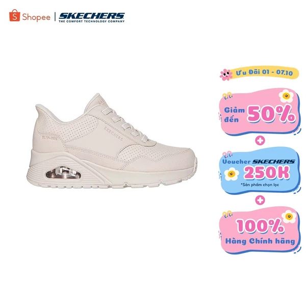 Giày Thể Thao Nữ Skechers Slip-Ins Street UNO Banksia Luxe - 177118-OFWT Air-Cooled Memory Foam