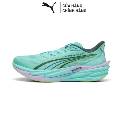Giày Chạy Bộ PUMA Nam Deviate NITRO 4 X HYROX Intense Mint-Light Lavender Màu Xanh Lá
