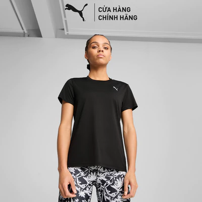 Áo Thun Tập Luyện PUMA Nữ W TAD ESSENTIAL CREW TEE Black Màu Đen