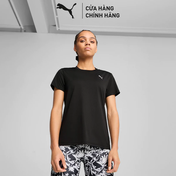 Áo Thun Tập Luyện PUMA Nữ W TAD ESSENTIAL CREW TEE Black Màu Đen