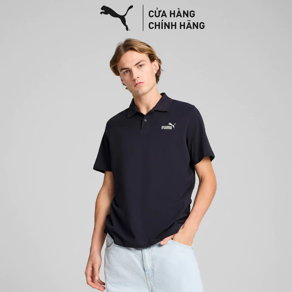 Áo Thun Polo Thời Trang PUMA Nam ESS No. 1 Logo Jersey New Navy Màu Xanh