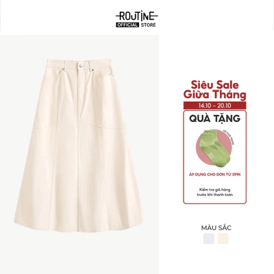 Chân Váy Denim Nữ Form Flared - Routine 10F25DSKW005