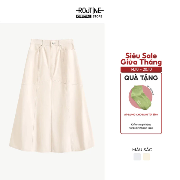Chân Váy Denim Nữ Form Flared - Routine 10F25DSKW005