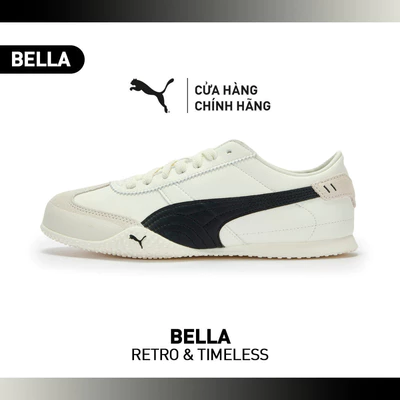 Giày Thời Trang PUMA Nữ Bella UT LEA Warm White-Black Màu Trắng