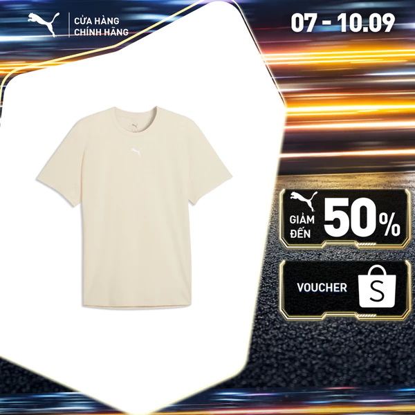 Áo Thun Chạy Bộ PUMA Nam M Run CoolCELL Tee Alpine Snow Màu Trắng