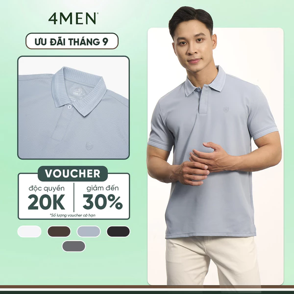 Áo Polo Cool-X In Logo Bông Tuyết Form Regular PO185 Sang Trọng, Chỉn chu, Thoáng Mát