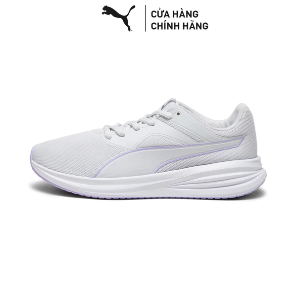 Giày Chạy Bộ PUMA Unisex Transport Feather Gray-Vivid Violet Màu Xám
