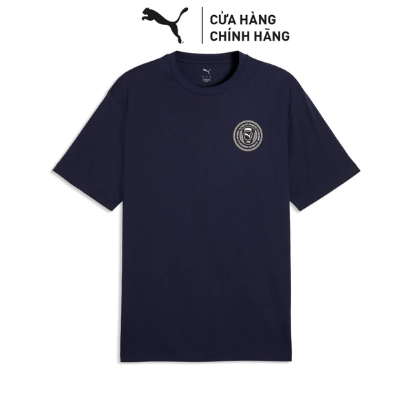 Áo Thun Thể Thao PUMA Nam GRAPHICS Badge Tee Navy Màu Xanh