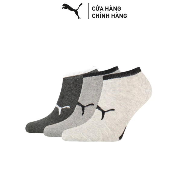 Bộ 3 Đôi Vớ, Tất PUMA Unisex Noshow 3P Apac anthracite / grey Màu Xám