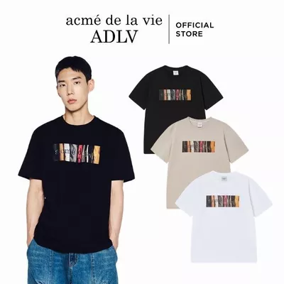 Áo Thun ADLV Archive Logo dáng standard màu đen/trắng/be - Hàng chính hãng