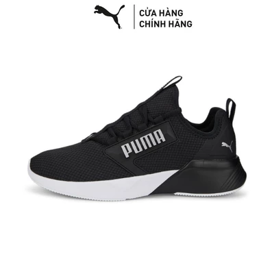 Giày Chạy Bộ PUMA Nữ Retaliate Mesh WNS Black-Metallic Silver Màu Đen