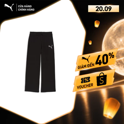 Quần Dài Thời Trang PUMA Nữ ESS GRAPHIC Bedazzled Pants Black Màu Đen