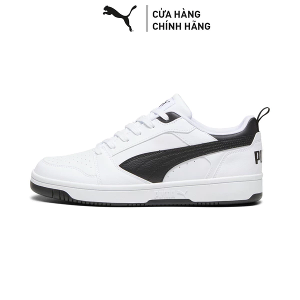 Giày Thể Thao PUMA Unisex Rebound v6 Low White-Black Màu Trắng