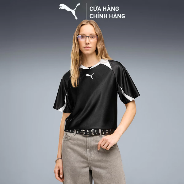 Áo Thun Thể Thao PUMA Nữ Street Relaxed Jersey Black Màu Đen