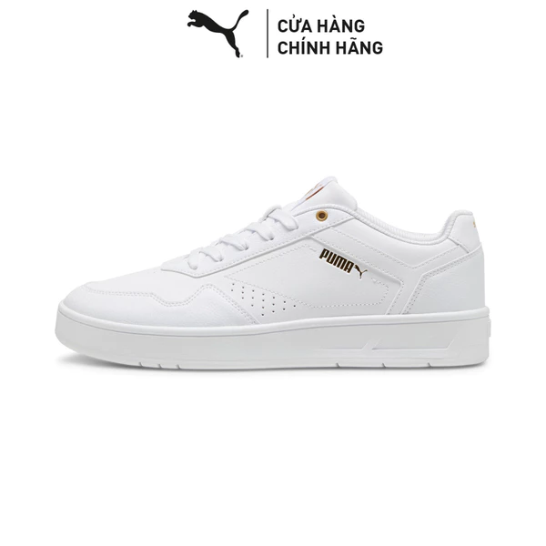 Giày Thể Thao PUMA Unisex Court Classic White-Gold Màu Trắng
