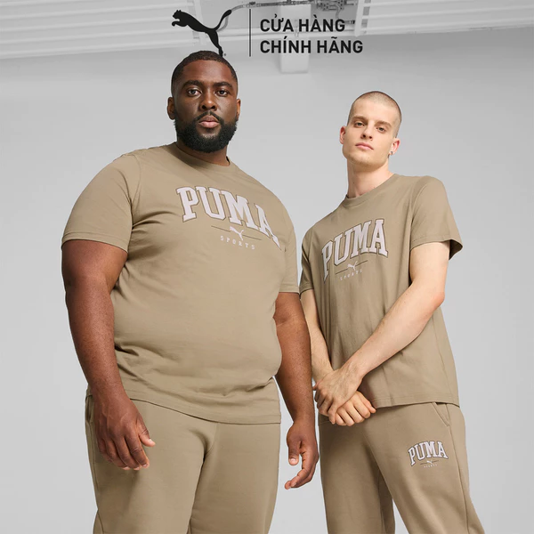 Áo Thun Thời Trang PUMA Nam SQUAD Tee Oak Branch Màu Be