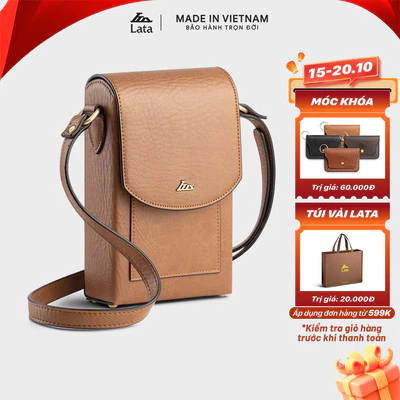 Túi Lata (Thời trang nữ đi chơi size 12 - Túi đeo chéo da HN128)