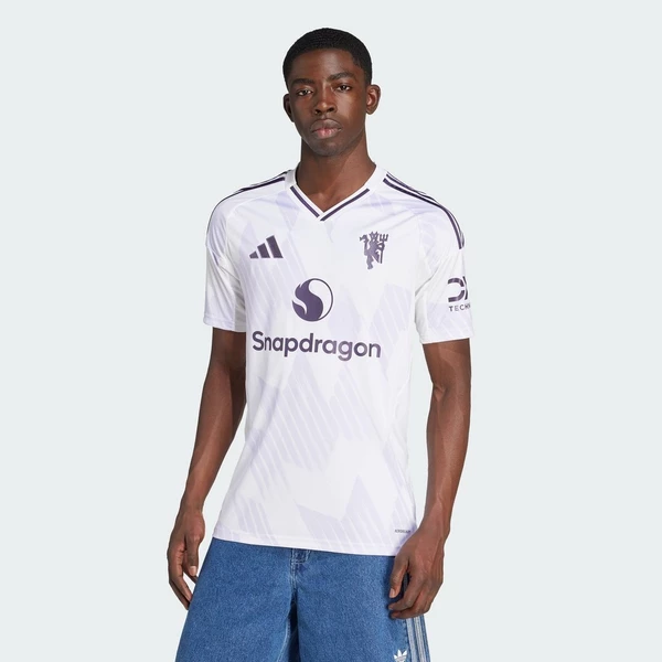 adidas Football Manchester United 25/26 Away Jersey Men White JI7423