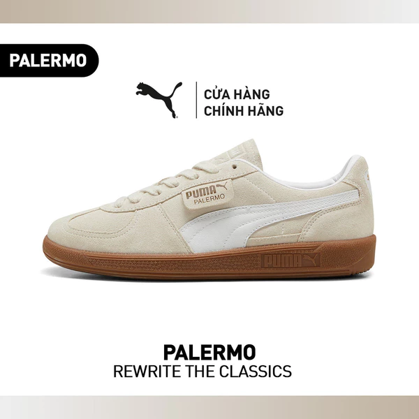 Giày Thời Trang PUMA Unisex Palermo Alpine Snow-White Màu Trắng