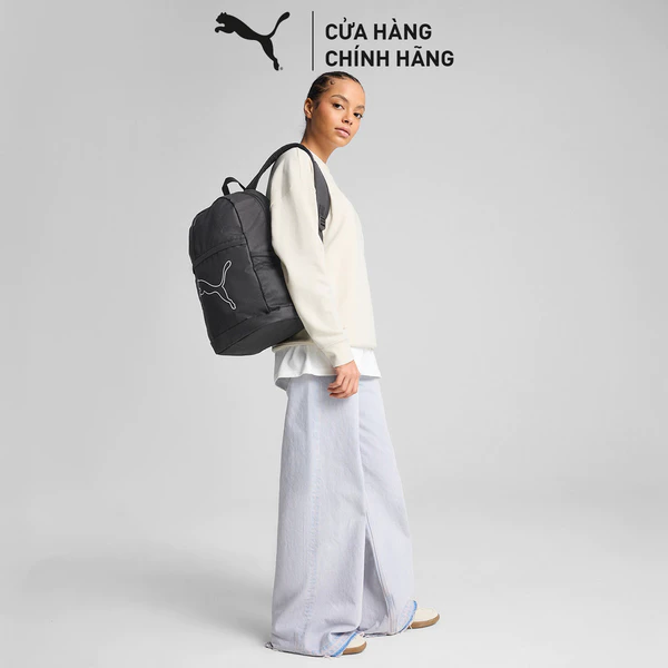 Balo Thời Trang PUMA Unisex PLUS Backpack Black Màu Đen