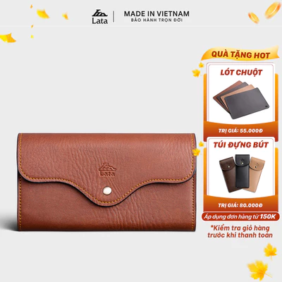 Ví Lata (Thời trang nữ kiểu cầm tay dáng dài - Ví da VN51)