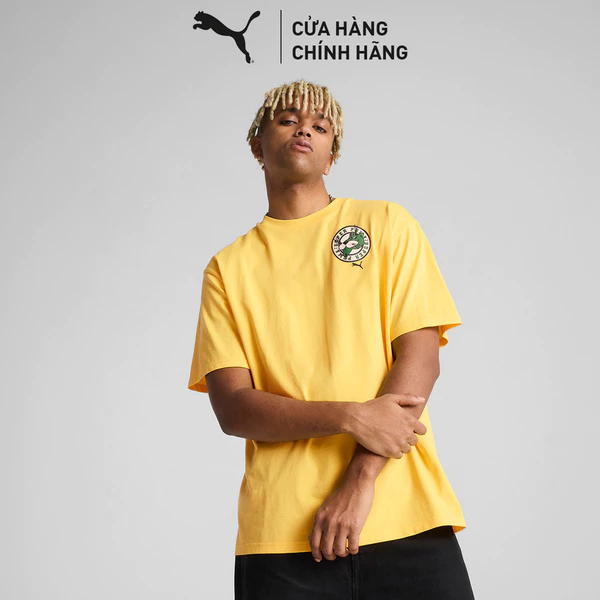 Áo Thun Thời Trang PUMA Nam Sportstyle Prime GRAPHICS Super Tee Sunny Yellow Màu Vàng