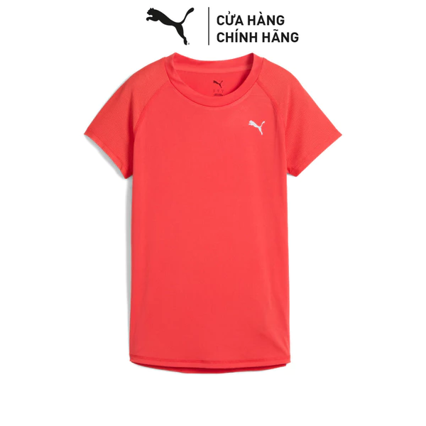 Áo Thun Tập Luyện Tay Ngắn PUMA Nữ TRAINING ESS Tee Active Red Màu Đỏ