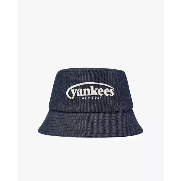 MLB - Nón bucket unisex Vintage Denim Curve Logo_3AHTV026N-50INS