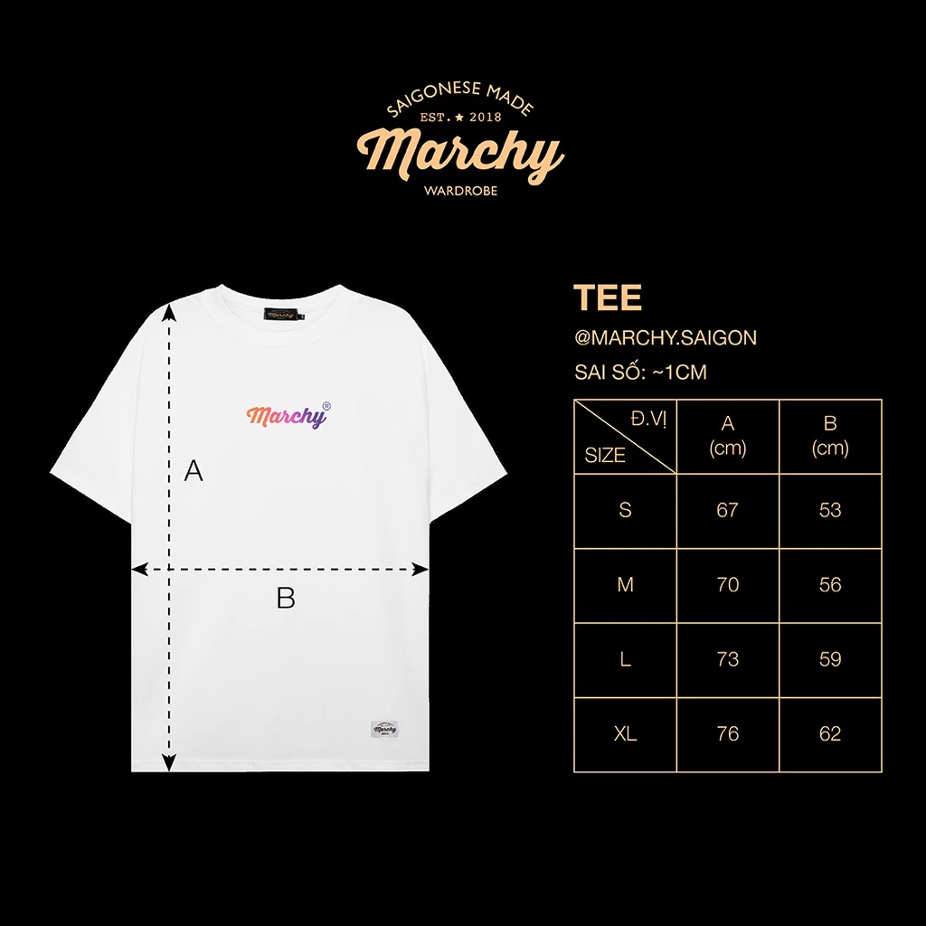 MARCHY - GENOS TEE - Áo thun cổ tròn