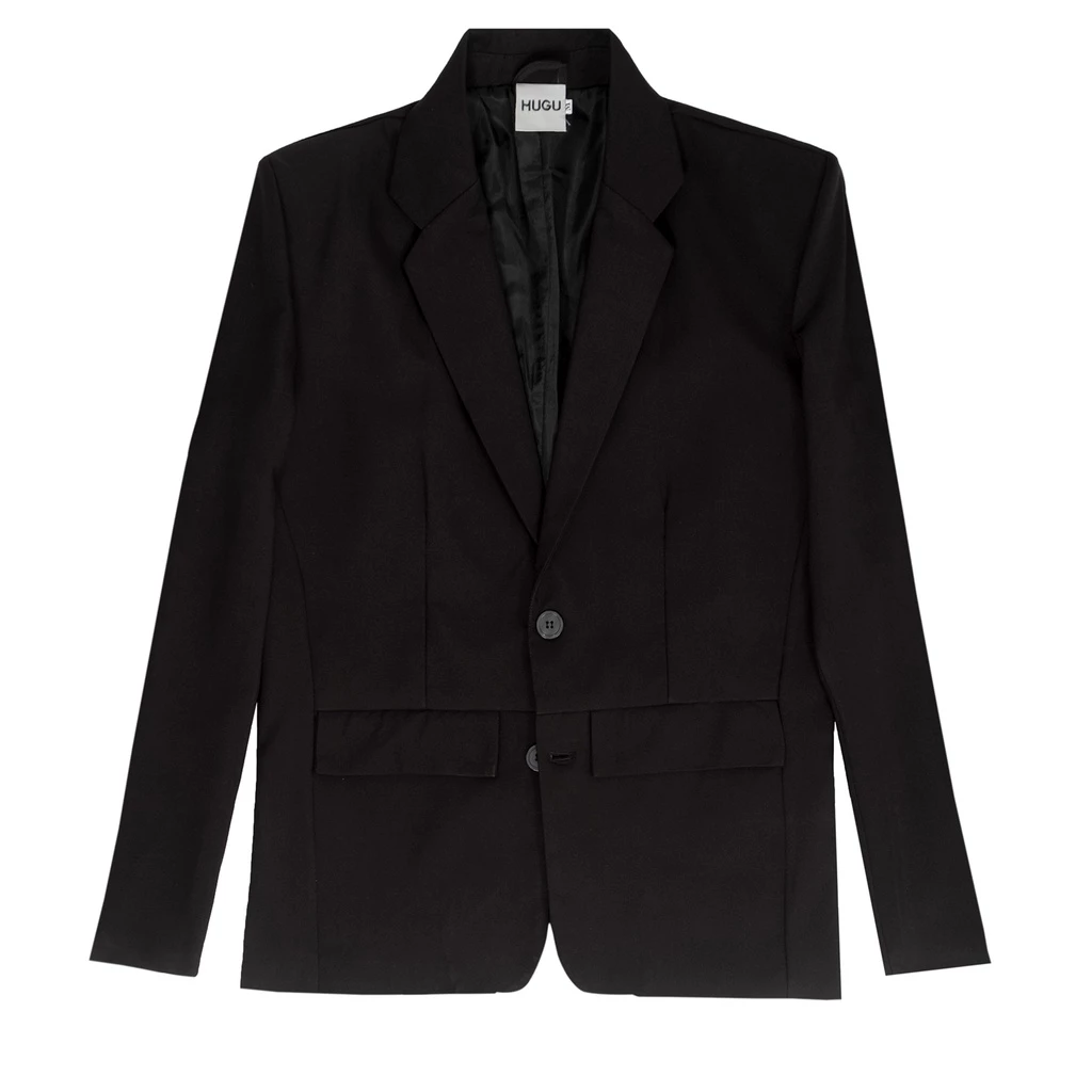 Áo khoác blazer trơn form rộng Basic Blazer HUGU chất vải cao cấp chuẩn form