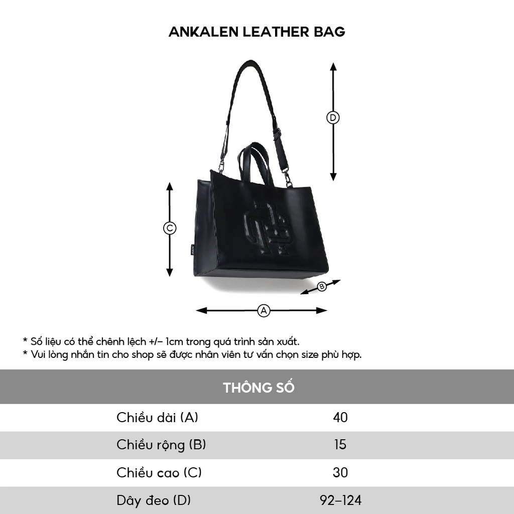 Túi xách da nam dáng shopping bag cao cấp du lịch kết hợp công sở Ankalen Leather brand HUGU form đứng cứng cáp